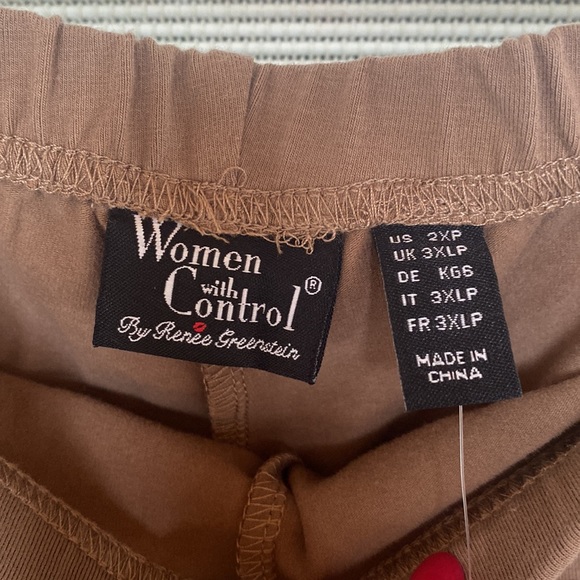 NWT Women with Control Size 2 XLP 2XP Brown Pants - Picture 5 of 17